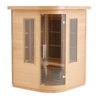 2-persoons houten infraroodsauna cabine