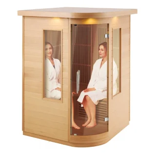 2-persoons houten infraroodsauna cabine