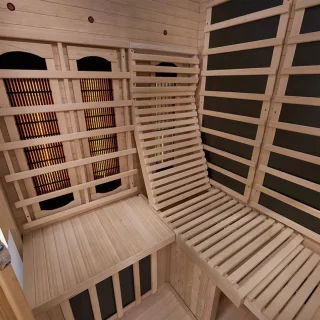Aalborg Infraroodcabine 120x120x190 cm 2 Personen