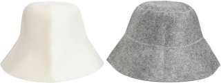 De Allecta - Saunahoed van vilt, set van 2 in één oogopslag