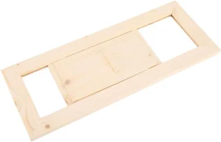 Allecto Plus Rechthoekig Houten Ventilatierooster #411