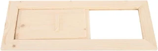 Allecto Plus Rechthoekig Houten Ventilatierooster #411