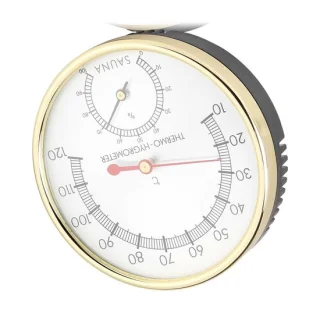 Allecto - sauna thermometer en hygrometer - metalen dial