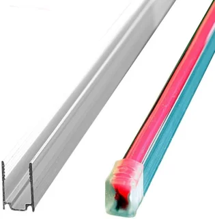 Aluminiumrail 50 cm voor led-neonstrepen flex 12V