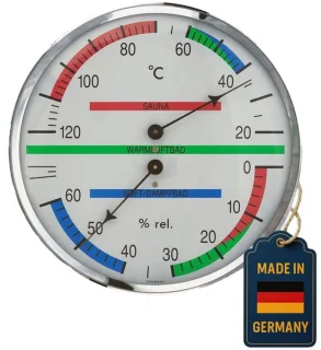 Analoge sauna-thermo-hygrometer