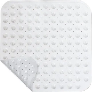 Antislip douchemat 48x48 cm - vierkant wit