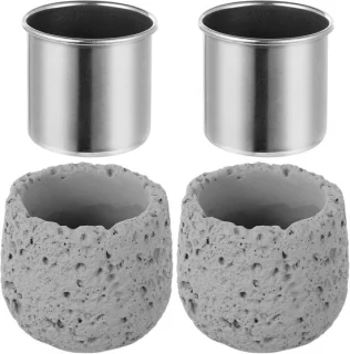 Aromatherapie sauna heads 2 stuks ronde diffuser roestvrijstalen cups