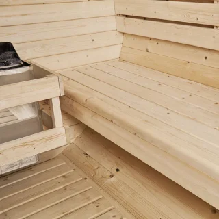 Barrelsauna Spitsbergen Ø 190 cm inclusief Saunakachel
