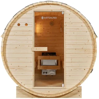 Barrelsauna Spitsbergen Ø 190 cm inclusief Saunakachel
