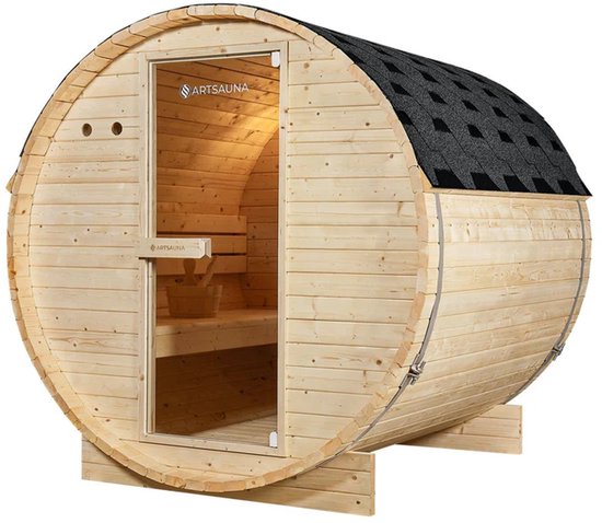 Barrelsauna Spitsbergen Ø 190 cm inclusief Saunakachel review