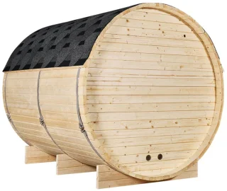 Barrelsauna Spitsbergen Ø190 cm met saunakachel 3,6-8 kW