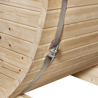 Barrelsauna Spitsbergen Ø190 cm met saunakachel 3,6-8 kW