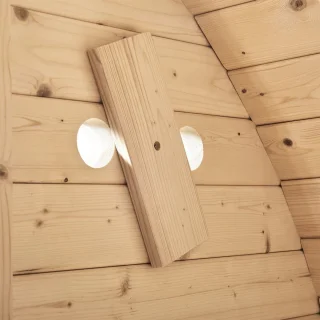 Barrelsauna Spitsbergen Ø190 cm met saunakachel 3,6-8 kW