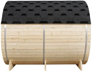 Barrelsauna Spitsbergen Ø190 cm met saunakachel 3,6-8 kW