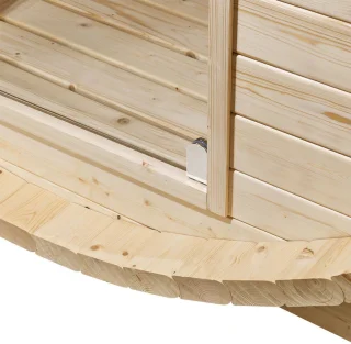 Barrelsauna Spitsbergen Ø190 cm met saunakachel 3,6-8 kW