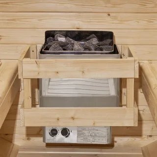 Barrelsauna Spitsbergen Ø190 cm met saunakachel 3,6-8 kW