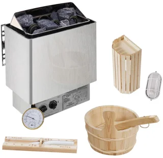 Barrelsauna Spitsbergen Ø190 cm met saunakachel 3,6-8 kW