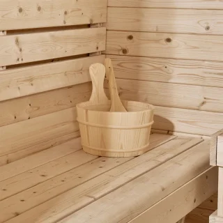 Barrelsauna Spitsbergen Ø190 cm met saunakachel 3,6-8 kW