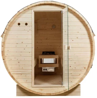 Barrelsauna Spitsbergen Ø190 cm met saunakachel 3,6-8 kW