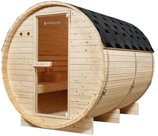Barrelsauna Spitsbergen Ø190 cm met saunakachel 3,6-8 kW review