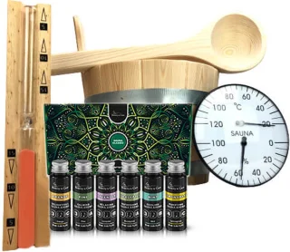 Beauty & Care Sauna Zandloper Set