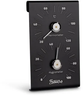 Beauty & Care Thermo-/Hygrometer Zwart Alu 1 Stuk