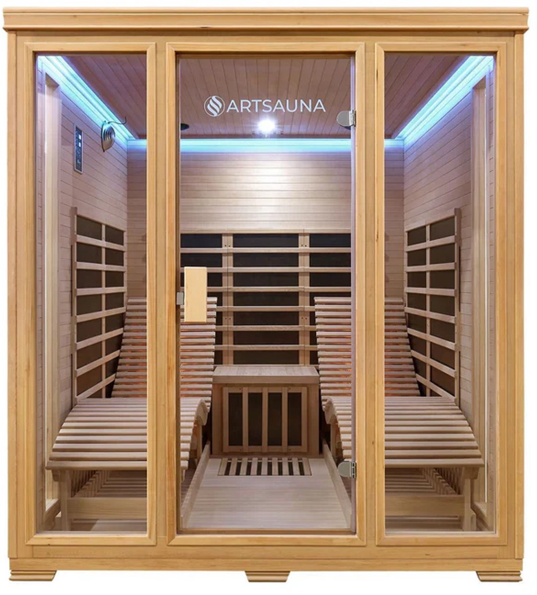 De Billund Infraroodcabine 2 persoons 170x190x190 cm in één oogopslag