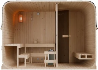 Buitensauna Fjora XXL voor 6 personen
