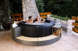 Buitensauna voor ronde whirlpools
