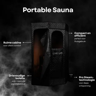 Care Less Mobiela Draagbare Stoomsauna Tent voor 2 Personen