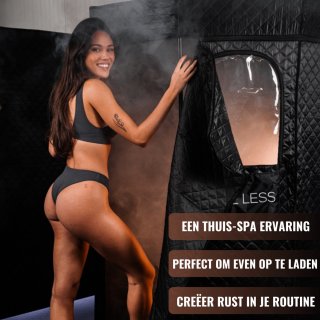 Care Less Mobiela Draagbare Stoomsauna Tent voor 2 Personen