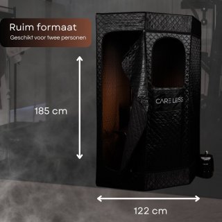 Care Less Mobiela Draagbare Stoomsauna Tent voor 2 Personen