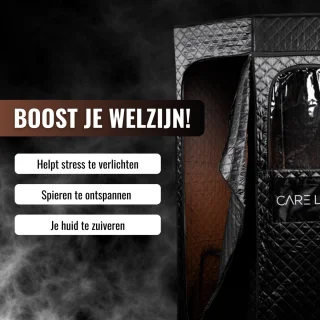 Care Less Mobiela Draagbare Stoomsauna Tent voor 2 Personen