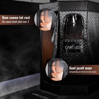 Care Less Mobiela Draagbare Stoomsauna Tent voor 2 Personen