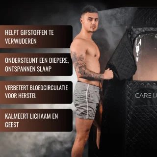 Care Less Mobiela Draagbare Stoomsauna Tent voor 2 Personen