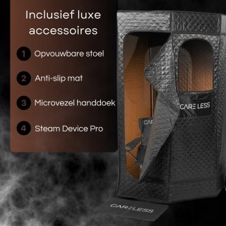 Care Less Mobiela Draagbare Stoomsauna Tent voor 2 Personen