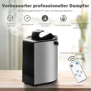 COSTWAY 3L mini stoomsauna saunacabine (bruin)