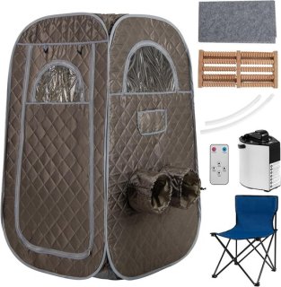 COSTWAY Draagbare stoomsauna saunatent 1-2 personen review