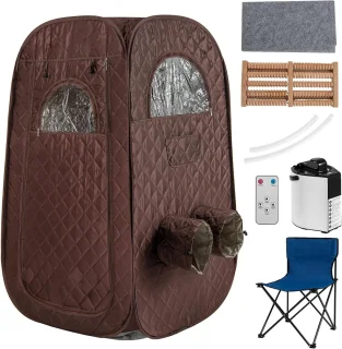 COSTWAY Draagbare stoomsauna tent