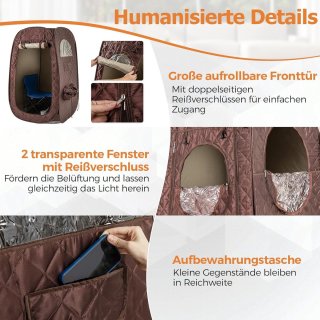 Wat vinden we goed aan de COSTWAY Draagbare stoomsauna tent