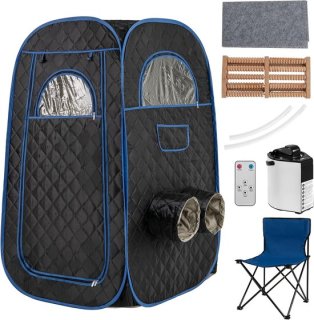 COSTWAY draagbare stoomsauna tent zwart review