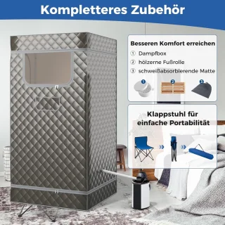 COSTWAY Stoomsauna Saunatent