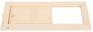Dailygoods Cosensi houten luchtventilatiepaneel voor sauna en stoomruimte