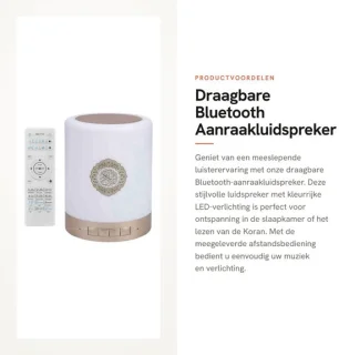 Dailygoods draagbare Bluetooth aanraakluidspreker