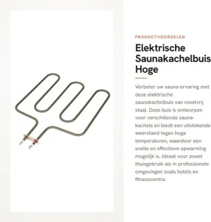 Dailygoods elektrische saunakachelbuis