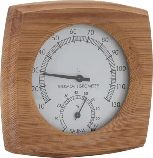 Dailygoods houten sauna thermometer en hygrometer