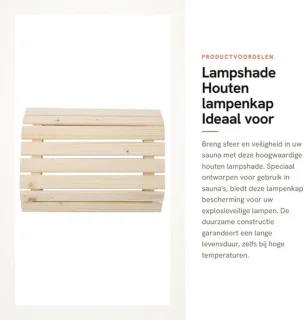 Dailygoods - lampshade - houten lampenkap - 30 cm