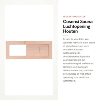 Dailygoods luchtopening verstelbaar hemlock ventilatiepaneel