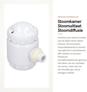 Dailygoods stoomuitlaat G1/2 buitendraad - stoomgeneratormondstuk