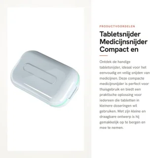 Dailygoods tabletsnijder medicijnsnijder
